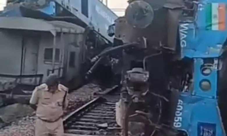 Ambala: Two goods trains collide in Fatehgarh, two loco pilots injured