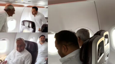 Photo of Nitish-Tejaswai On Same Flight: एक ही फ्लाइट में साथ दिखे नीतीश कुमार-तेजस्वी यादव, कर रहे हैं कुछ प्लान, NDA-INDIA की धड़कने हुई तेज