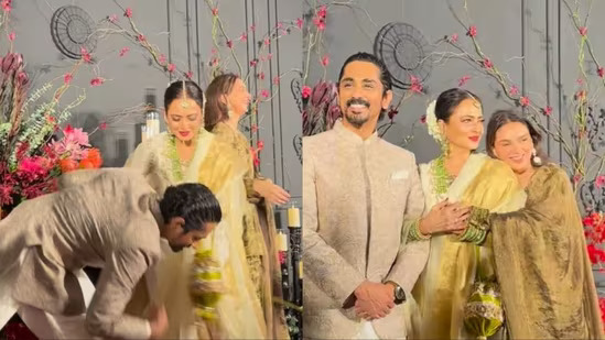 Sonakshi's Wedding: Siddharth touched Rekha's feet at Sonakshi Sinha's wedding, reaction on the internet - "How very cute, that was so humble"