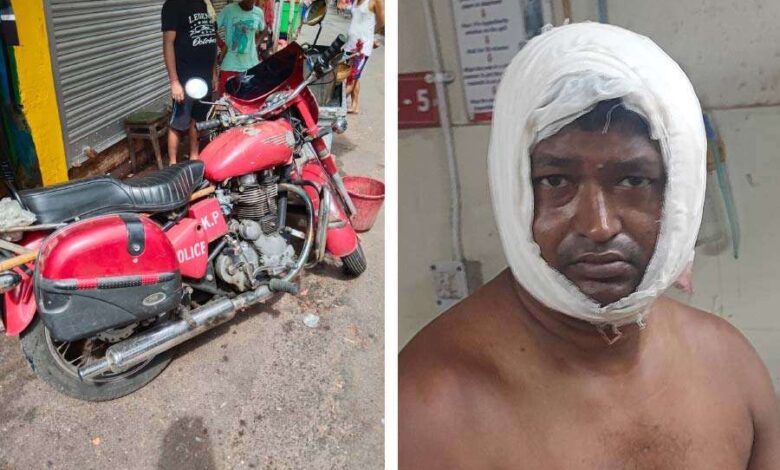 Kolkata: Some criminals attacked a police constable, he was admitted to hospital