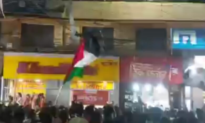 West Bengal: Palestine flag waved in Muharram procession