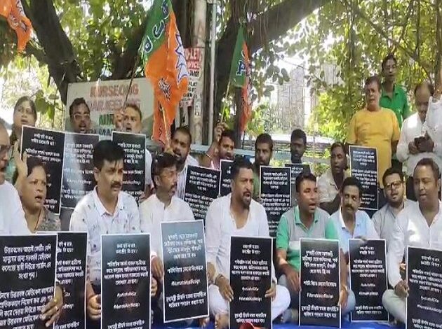 Siliguri: BJP MLA protests demanding resignation of CM