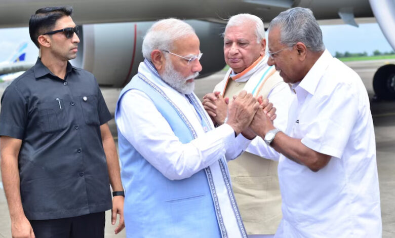 PM Modi lands in Wayanad: PM Modi reaches Wayanad, will assess the impact of landslide