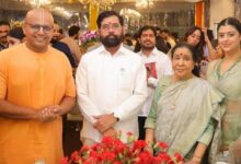 Photo of Bollywood Stars attending Ganesh Utsav: CM एकनाथ शिंदे के घर में मनाया गया गणेश उत्सव, शामिल हुए कई बॉलीवुड स्टार्स