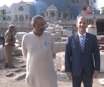 Ayodhya: Israeli ambassador reached Ayodhya, became emotional after seeing Ram Lalla