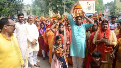 Photo of Jharkhand: सार्वजनिक दुर्गा पूजा समिति की ओर से निकाली गई कलश यात्रा