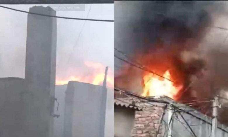 Kolkata: A massive fire broke out in a closed factory in Beleghata, six fire engines reached the spot