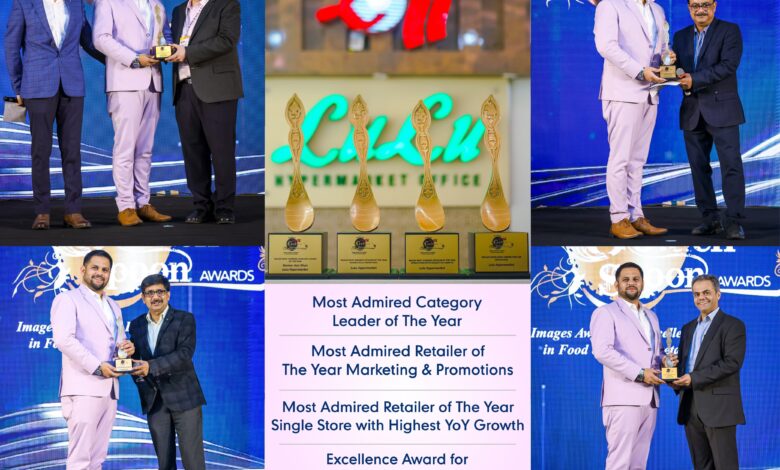 Lucknow: Lulu Hypermarket Lucknow won honours in four prestigious categories at the Coca-Cola Golden Spoon Awards 2024