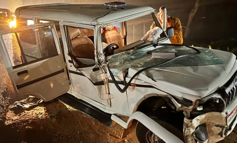 UP News: Bolero car of Minister Nandi's fleet collided with a tractor, he left for Medanta