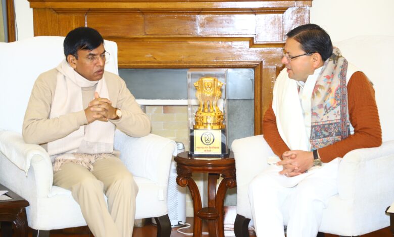 Uttarakhand: Chief Minister Dhami met Union Sports Minister, discussed preparations for organizing the National Games