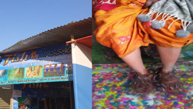 Maha Kumbh: If you are tired after roaming around the fair, get a fish spa done