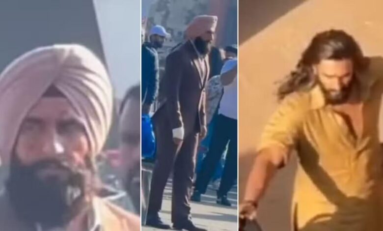 Ranveer Singh's amazing look leaked: Ranveer Singh's amazing look leaked from the sets of the film 'Dhurandhar'