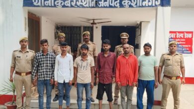 UP News: Six accused of setting fire to a mobile repair shop arrested