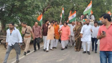 Pratapgarh News: On the great success of Mission Sindoor, a huge tricolor procession was taken out in honor of the soldiers