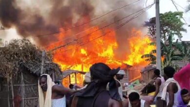 Bhagalpur: Fire broke out due to short circuit, panic ensued