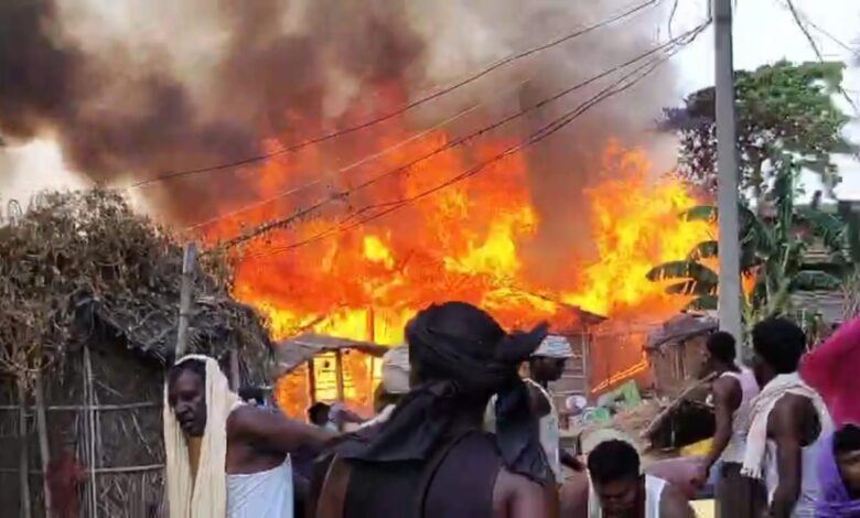 Bhagalpur: Fire broke out due to short circuit, panic ensued