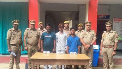 Prayagraj (Naini): Three inter-district thieves were arrested by the joint team of SOG Yamunanagar and Naini police station.