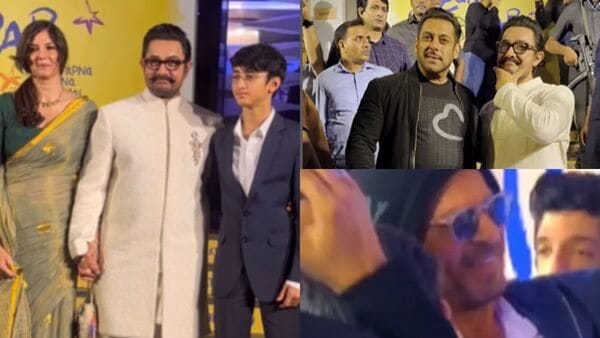 Aamir Khan's film screening: A grand screening of Aamir Khan's film 'Sitare Zameen Par', Salman and Shahrukh also attended