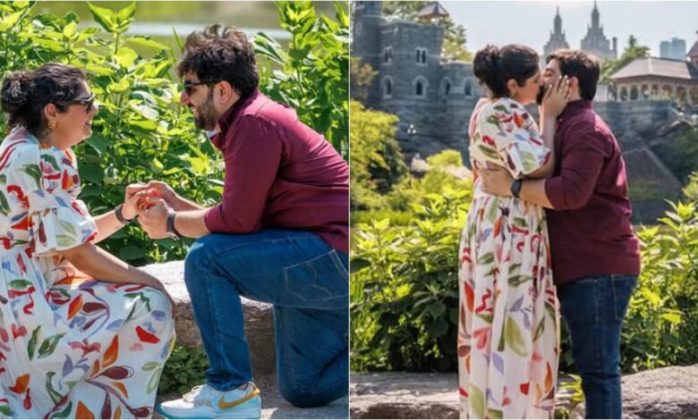Arjun Kapoor's sister Anshula got engaged: Anshula Kapoor secretly got engaged to Rohan Thakkar, shared romantic pictures on social media