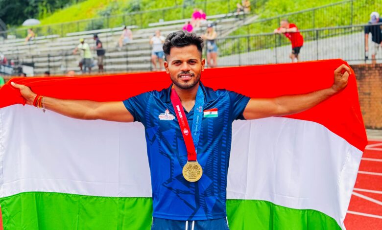 Prayagraj news: Prayagraj's star shines in America, Shivang Mishra won three medals for India in the World Police Games