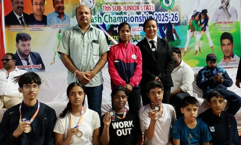 Singrauli: Singrauli won 1 gold medal, 2 silver medals and 1 bronze medal in a historic performance in the state level Kurash competition