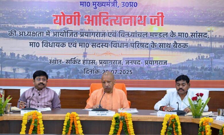 Prayagraj news: Chief Minister Yogi Adityanath held a high-level dialogue meeting with public representatives of Prayagraj and Vindhyachal division