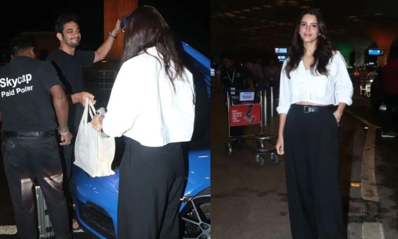 Tripti Dimri spotted: Tripti Dimri and Sam Merchant together again, speculation of affair intensified after being spotted at the airport