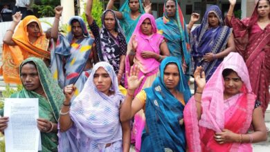 Sonbhadra news: Land mafias occupy irrigation department's land, villagers protest