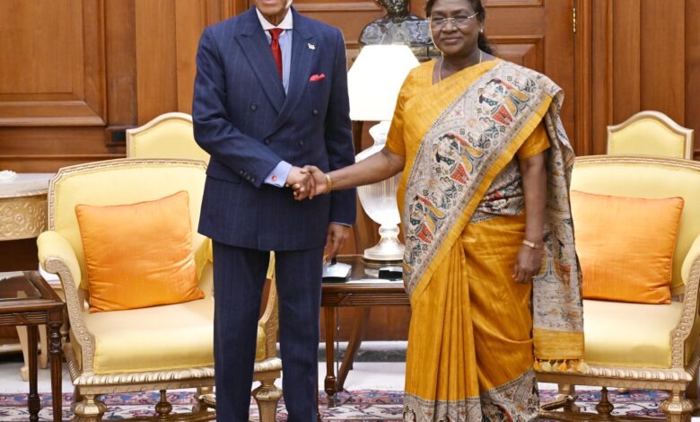 New Delhi: Mauritius Prime Minister meets President Murmu, concludes his India visit