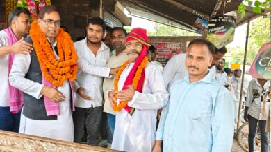 Pratapgarh news: Belha MLA Dr RK Verma receives a grand welcome