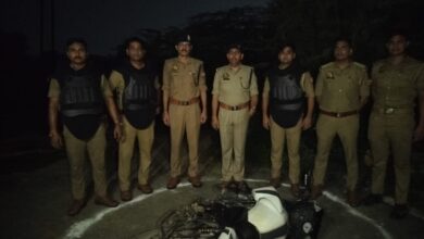 Prayagraj (Naini): One accused arrested in police encounter, illegal weapons and stolen motorcycle recovered