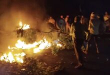 Sonbhadra news: A tractor-trolley carrying straw from Chhattisgarh overturned uncontrollably, resulting in a fire that killed the driver.