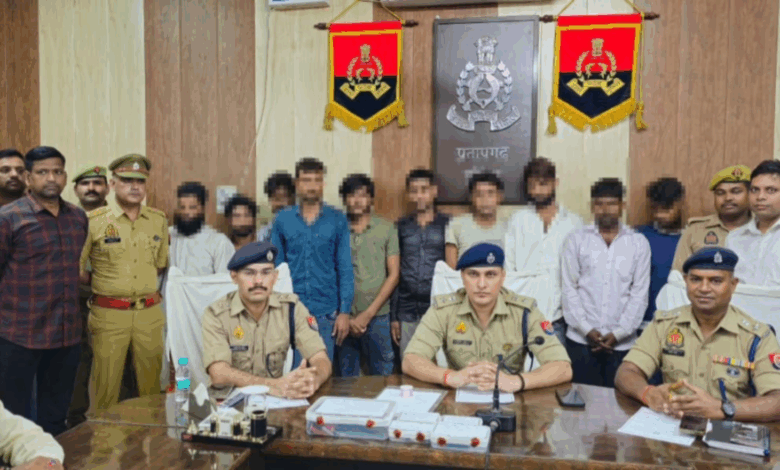 Police busted a gang of pickpockets, arrested 10 accused, recovered fake Aadhaar cards and stolen goods.