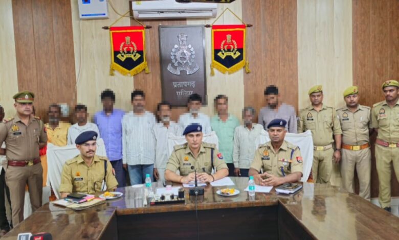 Pratapgarh police action: 11 arrested in special drive against professional and fake guarantors