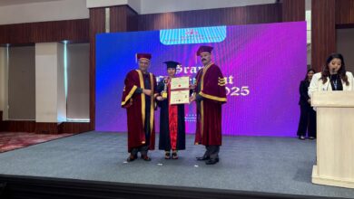 Sonbhadra news: Dr. Nahid Akhtar received a doctorate for his special contribution in the field of education.