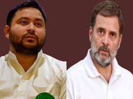 Bihar elections: Senior Congress leaders absent from Tejashwi Yadav's stage, sparking uproar over ticket distribution