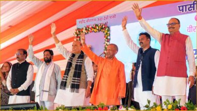Veerangana Uda Devi, Uda Devi Statue Unveiled, Rajnath Singh Yogi Praise, Pasi Community History, Lucknow News Today, Yogi Adityanath Statement, Uda Devi Pasi Chauraha, Uttar Pradesh Latest News, Women Power India, Rajnath Singh Speech