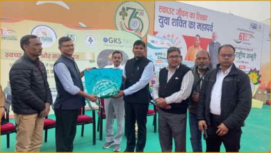 19th National Jamboree Lucknow, Food Waste Compost, Zero Waste Event, BSG UP, Jamboree News, LDA Ground Jamboree, Organic Compost Distribution, Lucknow Nagar Nigam, Waste Management Lucknow, Sustainable Event India