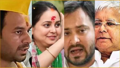 Lalu Yadav Family Contsoversy , Rohini Acharya News, Rohini Acharya RJD Quit, Tejashwi Yadav Aides Allegations, Sanjay Yadav RJD, Ramiz RJD Controversy, Lalu Prasad Yadav Family Dispute, Bihar Politics News, Tej Pratap Yadav Reaction, Rohini Acharya Mumbai Move