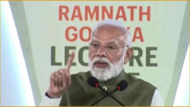 PM Modi Speech, Indian Growth Model, Bihar Election Turnout, Social Justice, BJP Workers, Ramnath Goenka Lecture, Social Security India, Modi Development Vision