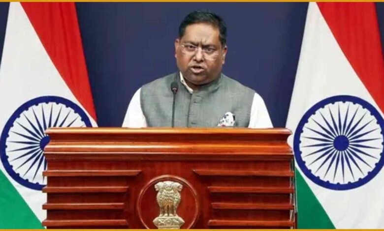 India Pakistan nuclear dispute Trump statement nuclear test Randhir Jaiswal