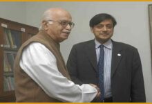 Shashi Tharur and lk Advani