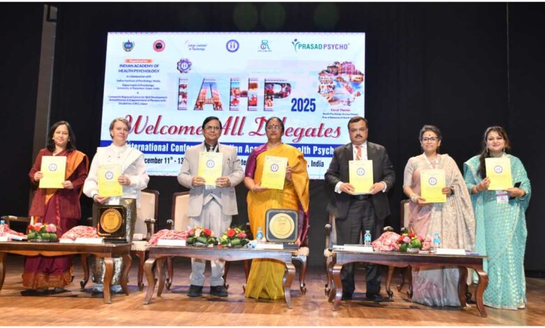 स्वास्थ्य मनोविज्ञान सम्मेलन जयपुर, Indian Academy of Health Psychology, Rajasthan International Centre, International Health Psychology Conference, मानसिक स्वास्थ्य सम्मेलन, प्रो. अल्पना कटेजा, सारी नायबेर्ग स्वीडन, स्वास्थ्य मनोविज्ञान रिसर्च, ग्लोबल हेल्थ कॉन्फ्रेंस