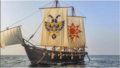 INSV Koundinya, भारतीय नौसेना, सिलाई जहाज तकनीक, India Oman relations, Porbandar to Muscat, PM Modi Navy, Indian maritime heritage