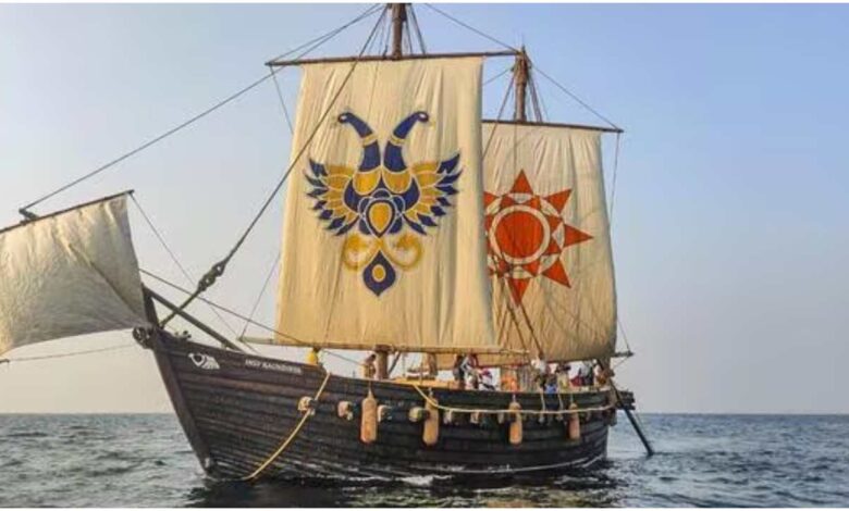 INSV Koundinya, भारतीय नौसेना, सिलाई जहाज तकनीक, India Oman relations, Porbandar to Muscat, PM Modi Navy, Indian maritime heritage