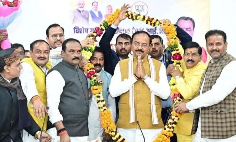 Prayagraj news: Deputy CM Keshav Prasad Maurya reached Prayagraj after Bihar victory, said- 'Correct voter list is the strong foundation of the future'