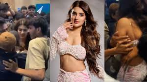 Nidhi Agarwal Viral Video: Prabhas's heroine Nidhi Agarwal gets stuck in the crowd, breathtaking video goes viral