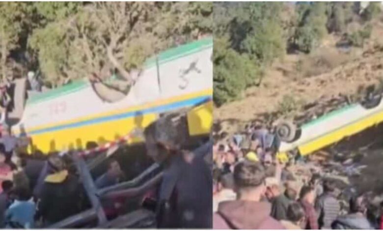 Himachal bus accident, Sirmaur bus crash, Himachal road accident, Haripurdhar bus accident, PM Modi compensation, Himachal breaking news, bus fell into gorge