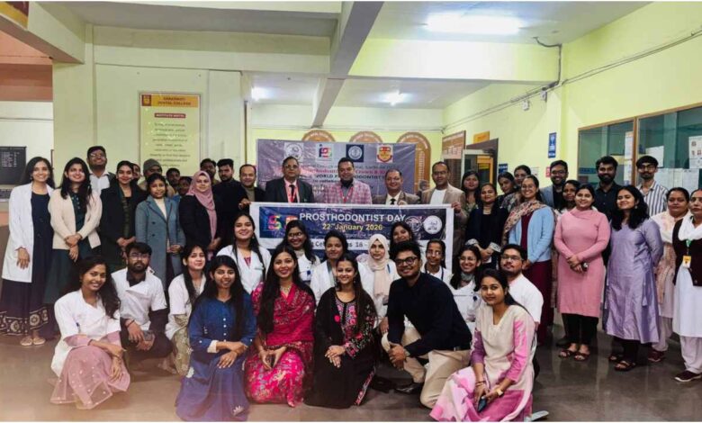 World Prosthodontist Day, Prosthodontics Awareness Week, Saraswati Dental College Lucknow, Prosthodontics Department, Crown and Bridge Department, Digital Dentistry, Exocad Designing, CAD CAM Dentistry, Lucknow Dental News, Dental Workshop Lucknow, Oral Rehabilitation