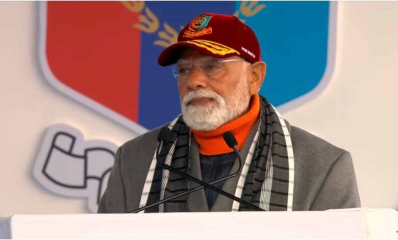 NCC PM Rally, PM Modi NCC speech, NCC cadets 20 lakh, Rajnath Singh NCC rally, NCC Republic Day Camp 2026, PM Modi youth opportunities, India EU FTA youth benefits, PM Modi defence innovation, NCC latest news, Youth and startup opportunities India